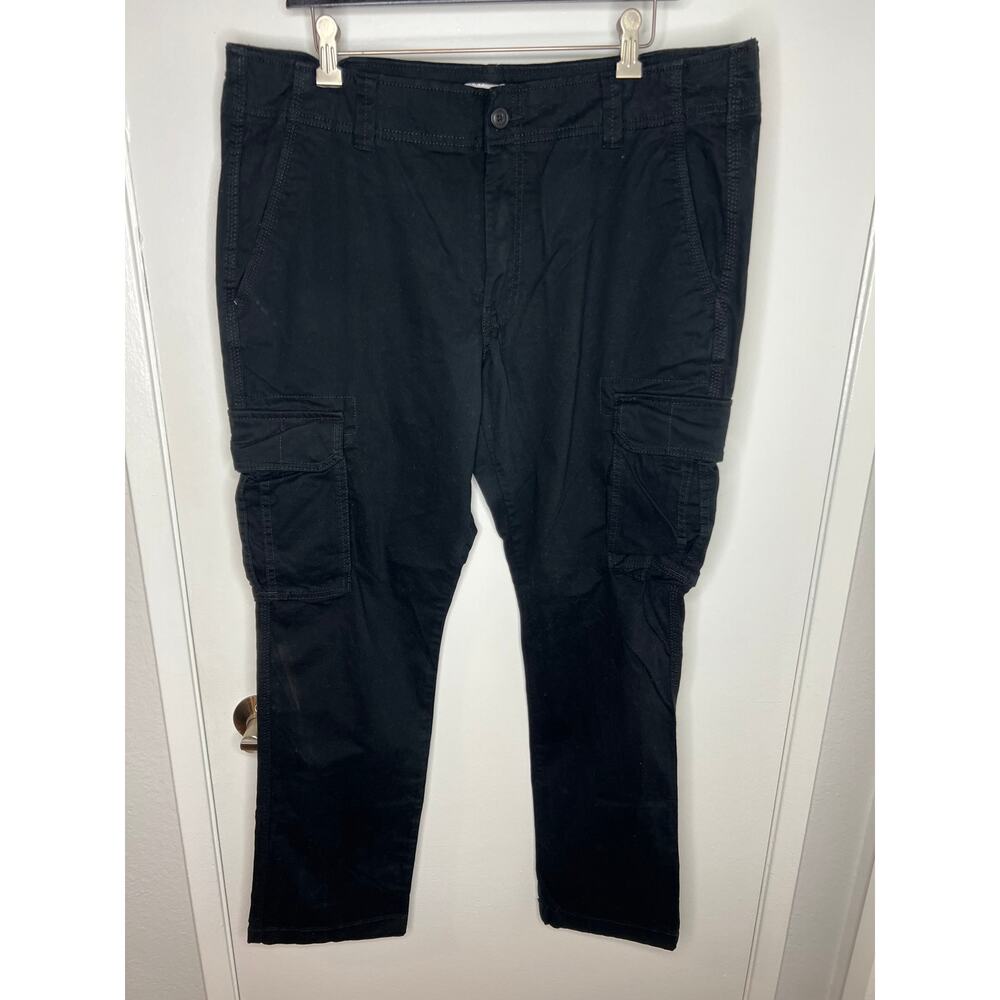 Goodfellow & Co Men's Straight Leg Cargo Pants Black ~ Size 36x32